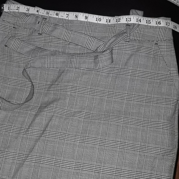 Machine Washable Tie Waist Plaid Pencil Skirt - Picture 7 of 8